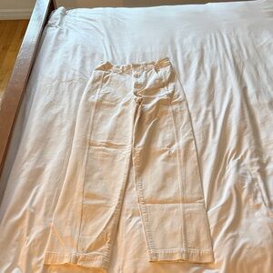 Madewell Cream Straight Leg Pants